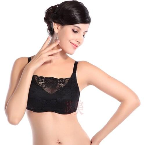 X9068 Women Bra for Silicone Inserts Post Mastectomy Underwear Pocket Bra Breast Cancer Female Lingerie Lace Bra with Pocket