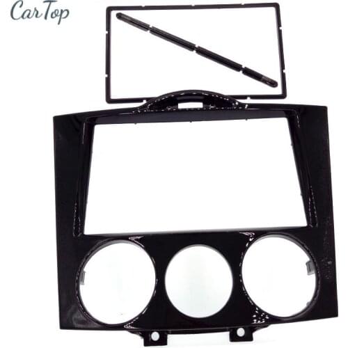 Double Din CD DVD Stereo Audio Panel fascia For MAZDA RX8 RX-8 2003+ Radio Face Plate Auto Parts Replacement
