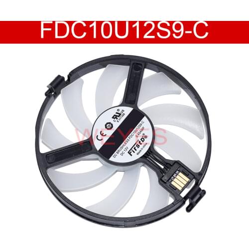 FDC10U12S9-C DC 12V 0.45A fan for XFX RX 470 RX 480 video card graphic card cooling fan NEW