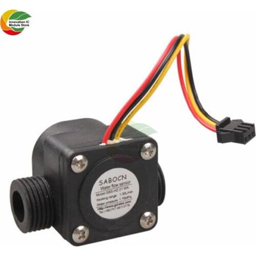 G1/2 Water Flow Sensor Fluid Flowmeter Switch Counter 1-30L/min Meter 1.75MPa Hall Flow Sensor Water Control