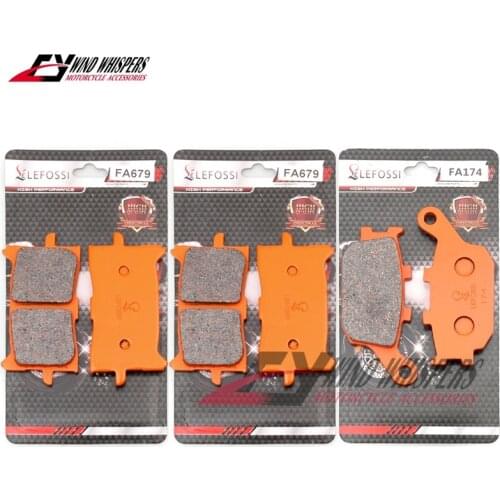 Dutch rock cotton Front Rear Brake Pads For Honda CRF1000 CRF 1000 Africa Twin LAG 16-20 2016 2017 2018 2019 2020