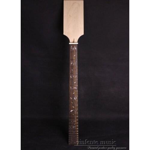 Electric Bass Guitar Neck 24 Fret 34 Inch Paddle Head Rosewood Fretboard Vine inlay