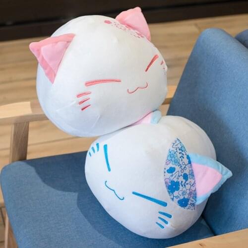 Kitten Toy Cherry Blossom Cat Plush Cute Soft Doll Pillow Sofa Pillow Cushion Cute Plush Animal Doll Toy Girlfriend Sakura Cat