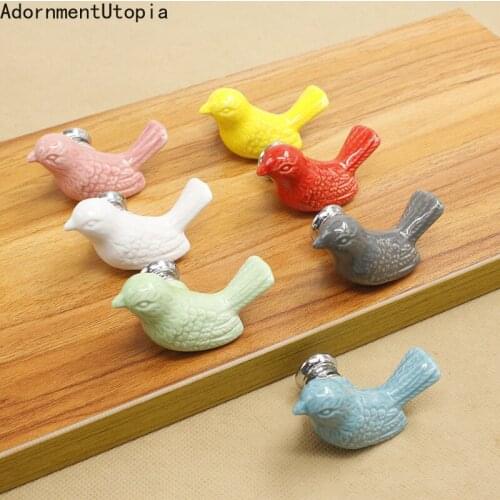 Ceramic Furniture Cabinets Knobs Door Drawer Cupboard Pull Kitchen Handle Cabinets Knobs and Pulls Furniture Fittings