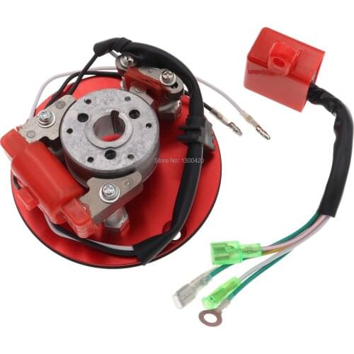 Red Racing Magneto Stator Inner Rotor CDI Kit for 110 125 140cc Lifan YX Pit Dirt Bike