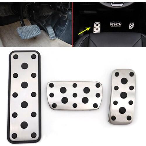 AT Car Foot Gas Brake Pedals Covers For Subaru Legacy Impreza 2006-2014 & Outback 2007-2013 & XV 2012-2017 & Forester 2006-2018