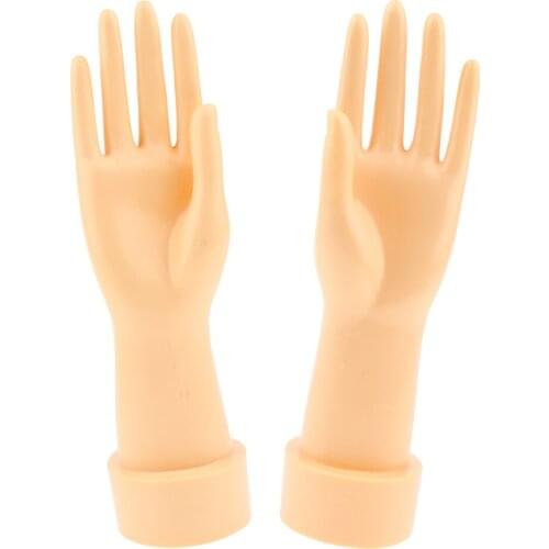 Set of 2 Pcs Female Adult Left & Right Mannequin Hand Jewelry Stand Ring Bracelet Chains Display