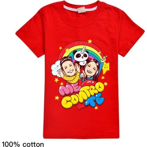 New 2020 Fashion Me Contro Te Pure Cotton Summer Wear Casual Tops boys And girls children Short-sleeved T-shirt kids clothes