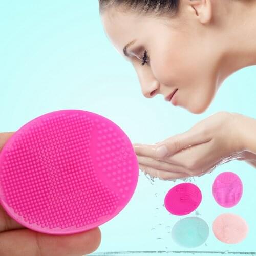 Baby Shower Facial Clean Brush Sponges Scrubbers To Exfoliating SPA Blackhead Face Wash Pad