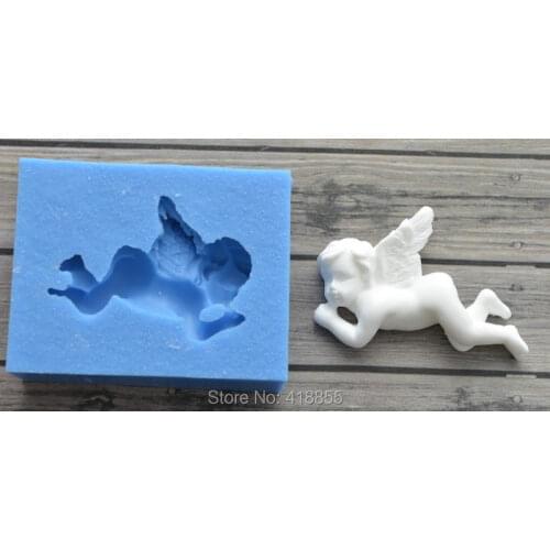 Silicone Mold Angel Crafts Decorating Cake Candy Making Fondant Silicon Moulds Silicone Rubber for Cake Decorations PRZY 001
