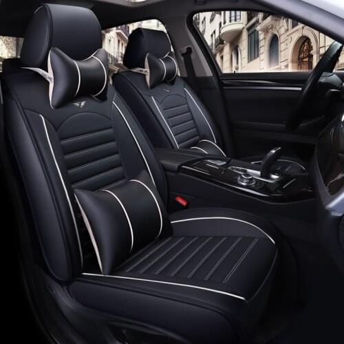 Universal car seat cover 5 seat all models Auto accessories Full Leather Car Interior Decoration Seat Set Hot