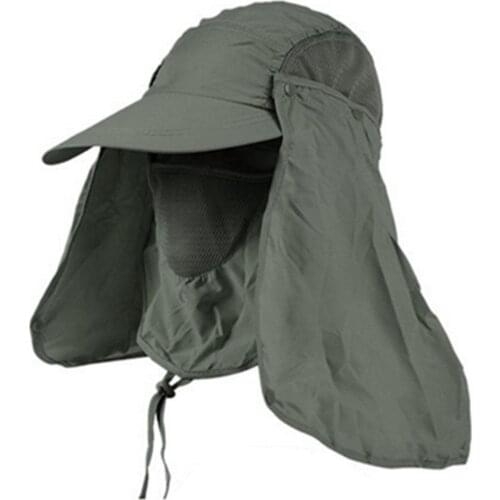 UPF 50+ Sun Hat Bucket Autumn Men Women Fishing Boonie Hat Sun UV Protection Long Large Wide Brim Mesh Hiking Outdoor Beach Cap