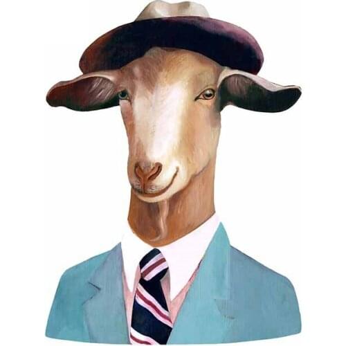 JuYouHui Exterior Accessories Decal Goat Motorcycle Car Sticker Vinyl Decals Occlusion Scratch Suitable for RV Decoration