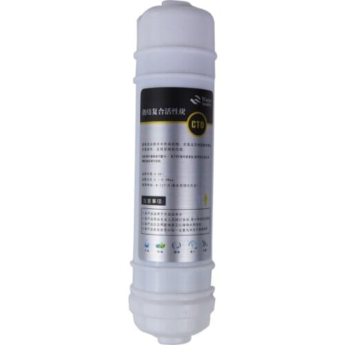 Integrated CTO compressed carbon quick connect CTO activated carbon prefilter carbon rod fast connect activated carbon filt