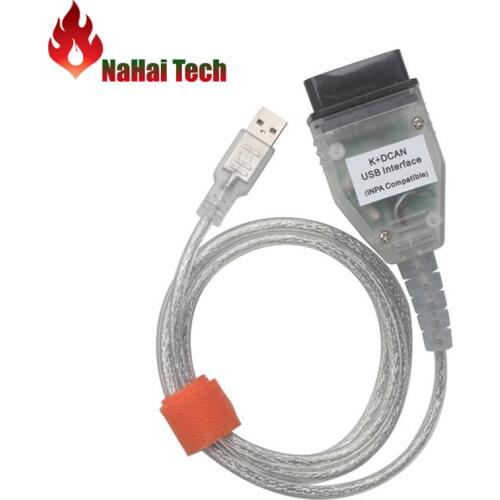 High Quality For BM-W INPAK+DCAN USB Interface Ediabas / INPA K+CAN D-CAN for BM-W 1998-2008 Professional Diagnostic Cable