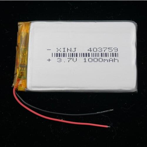 XINJ 3.7V 1000mAh Li lithium-polymer battery li po Li ion cell 403759 For MP4/MP5 GPS PSP E-book Driving recorder Camera DVR DVC