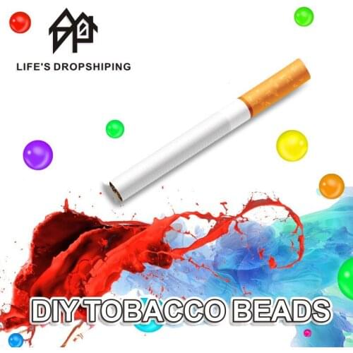 100pcs Taste Cigarette Pops Beads Fruit Flavour Mint Flavor Cigarette Holder Smoking Accessories Men Gift Cigarette Holder