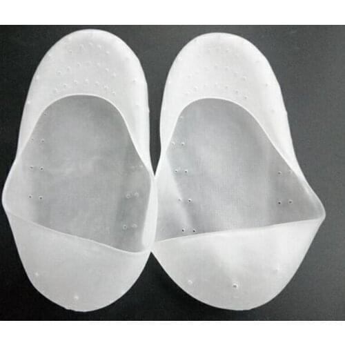 200pairs/lot Soft Silicone Gel Moisturizing SPA Exfoliating Sock Pads for Woman Heel Dry Hard Cracked Skin Provide moisturizer