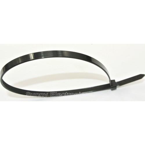 250pcs Black 5x300mm(12inch) Network Nylon Plastic Cable Wire Zip Tie Cord Strap