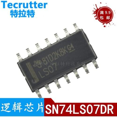 50pcs/lot LS07 SN74LS07DR 74LS07 SN74LS07D 74LS07D Logic Chip Brand New & Original