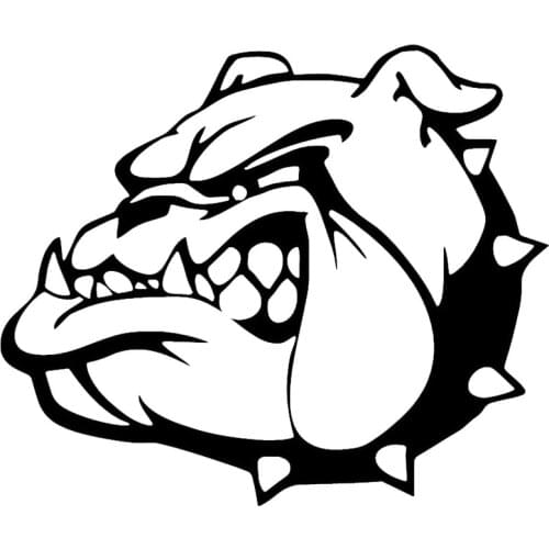 English Bulldog Dog Window Laptop Vinyl Decal Sticker 10.16x12.7cm