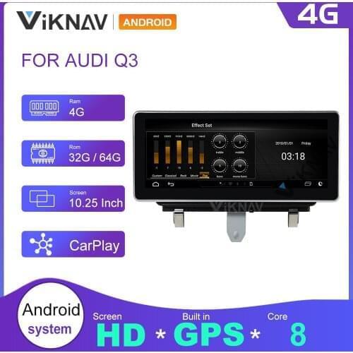 Android car radio head unit for AUDI Q3 2011 2012 2013-2015 2016-2018 car audio multimedia player stereo receiver GPS navigation