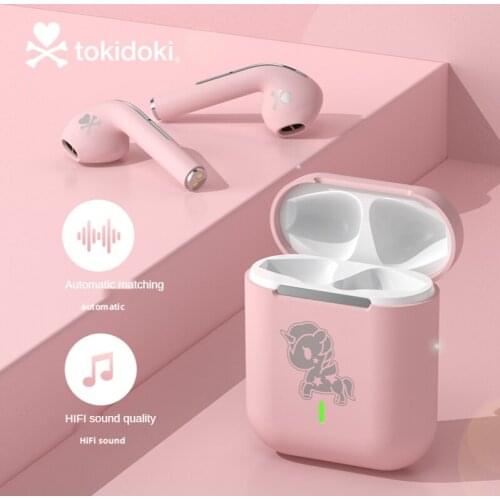 Bluetooth Headset True Wireless Binaural Noise Reduction Semi-in-Ear Sports Game Male and Female Styles Cute