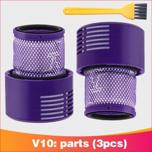 Washable Big Filter For Dyson V10 Sv12 Cyclone Animal Absolute Total Clean Cordless Vacuum Cleaner, Replace Filter
