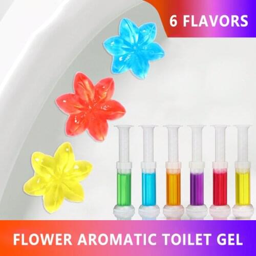 Flower Aromatic Toilet Gel Toilet Deodorant Cleaner Toilet Fragrance Remove Odors And Leave No Traces Flower Deodorant Artifact