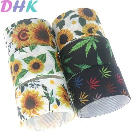 DHK 1.5'' 50yards animal elephant Printed Grosgrain Ribbon Accessory Hairbow Headwear Decoration DIY Wholesale 38mm S1205