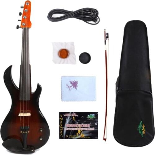 Yinfente Electric Silent Viola 16"inch Guitar head Sweet Tone Hand made Free Case+Bow