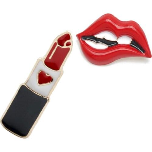 HANCHANG Brooches Lips For Clothes