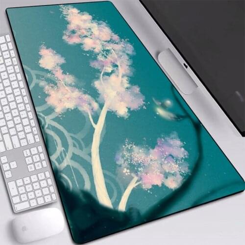 Classical Anime Mouse Pad Large 900*400/700*300mm Thicken Good-quantity Rubber Material With Sewn Edges Free Shipping For Gamer