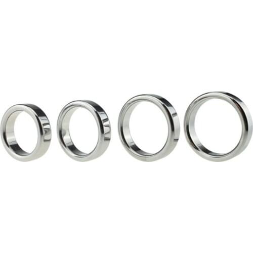 Stainlee Steel Penis Ring Metal Cock Ring Ball Stretcher Male Delay Ejaculation Penis Cock Ring BDSM Sex Toys For Men 024