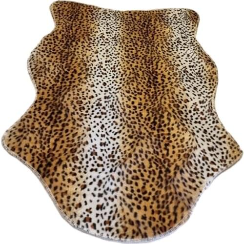Hairless Hide Carpet Leopard Patterned Sunideri Non-Slip Sole Soft коврик краснеет سجادة دائرية rug Carpet Bedroom Bedside Rug