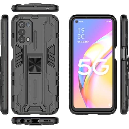 Magnetic Bracket Shockproof Armor Case For OnePlus Nord N200 5G Camera Lens Protection Soft TPU Bumper Hard PC Protective Cover