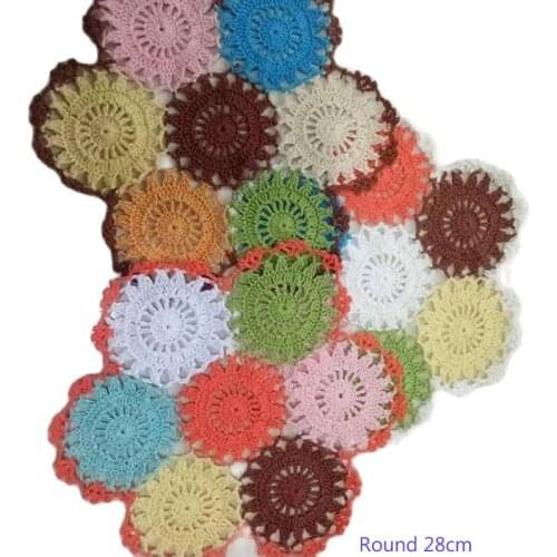 NEW Lace table place mat Napkin pad Cloth cotton crochet placemat cup mug Christmas Dish coaster dinner doily kitchen tableware