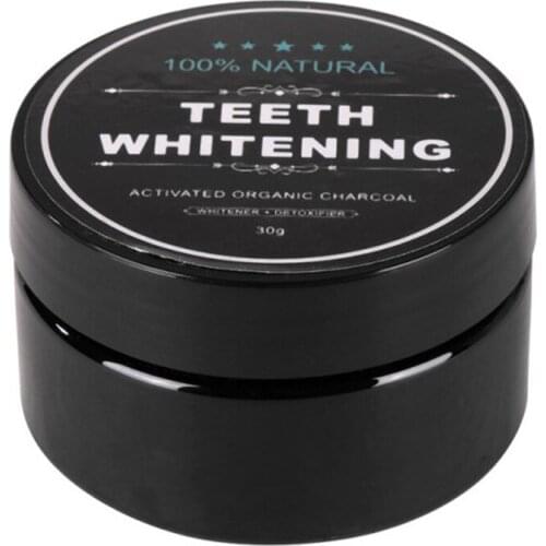 30g Teeth Whitening Scaling Powder Oral Hygiene Cleaning Packing 100% Pure Activated Bamboo Charcoal Powder Food Grade