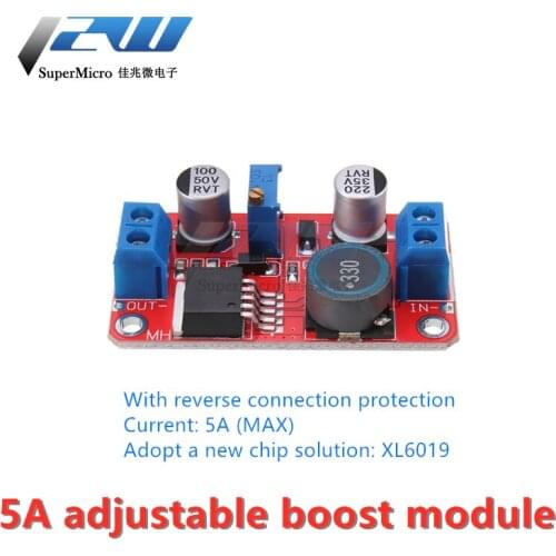 XL6019DC-DC adjustable boost power module 5A current high power ultra XL6009 LM2577 upgrade version