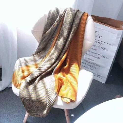 2018 New Fashion Small Dot Ripple Scarves Shawls Long Cotton Plaid Crinkle Scarf Hijab Muffler Wraps 8 Color Free Shipping