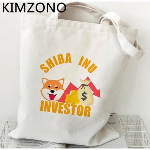 Shiba Inu Shib shopping bag shopping bolso grocery bag bolsas reutilizables reciclaje boodschappentas bolsa compra sac toile
