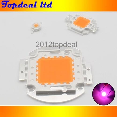High Power LED Chip 1W 3W 5W 10W 20W 30W 50W 100W COB SMD LED Bead Grow Full Spectrum 380-840nm