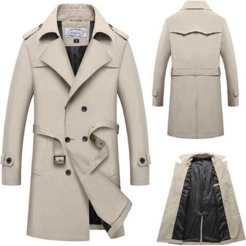 UZZDSS Men's Trench Coats