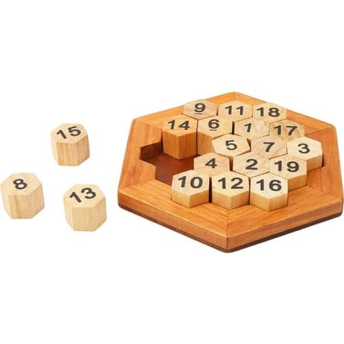 1 Set Classic Math Wood Game Toy Mind Brain Teaser Wooden Puzzles For Adults Children Kids Learning Education Toys