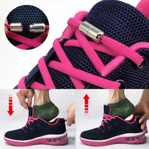 10pcs Colorful Capsule Shoelace Buckle Lazy Shoelaces Buckle Lock Quick No Need Tie Flat Shoelaces Flat Anchor Shoe Laces Buckle
