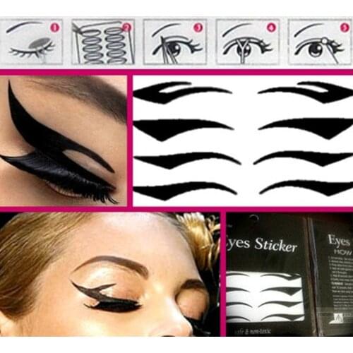 40 Pairs Eyeliner Sticker Tape Eyeshadow Temporary Tattoo Transfer Makeup