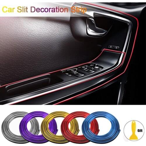 5M Car Seal Styling Interior Stickers Decoration Strip DIY Car Slit Strip Trim Auto Interior Exterior Moulding Trim Line