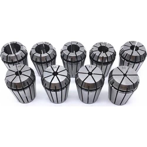 9PCS ER25 3.4.5.6.8.10.12.14.16mm Spring Collet for CNC Engraving Machine Milling Lathe Tool Holder ER25 Collet Chuck