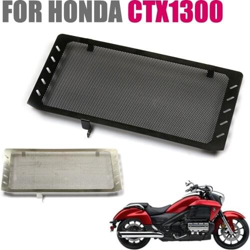 For Honda CTX1300 CTX 1300 Radiator Grille Guard Protector Cover Motorcycle Stainless Steel bike Black Silver