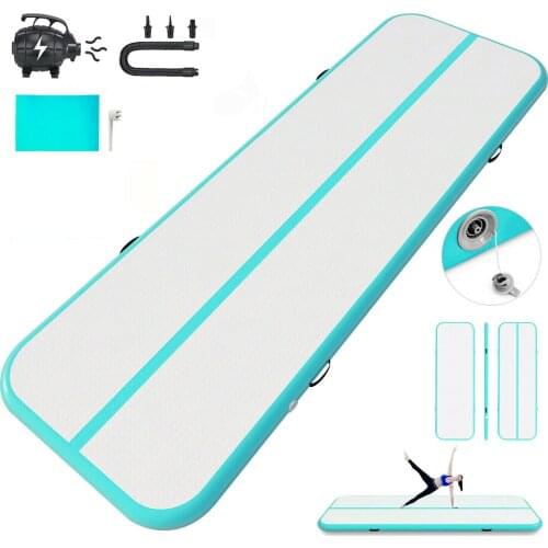 Free Shipping 4m 5m 6m High Quality Inflatable Tumbling Air Tracks Mat Gymnastics Inflatable Gym Mat Free Tax